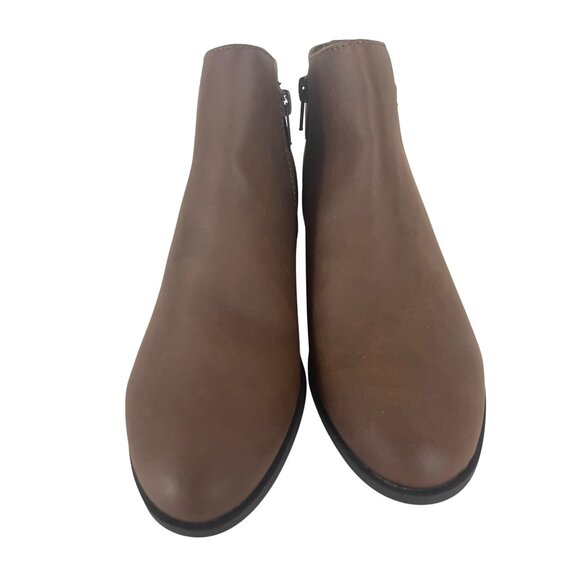 St Johns Bay Rayford Ankle Boots Womens Size 7M Brown Synthetic Upper - Picture 5 of 9